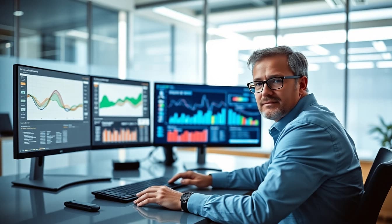 Data analyst leveraging machine learning in supply chain optimization for efficiency.