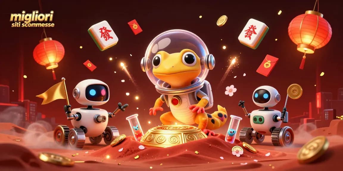 Scopri i migliori siti scommesse con un gecko marziano in un casinò d'oro