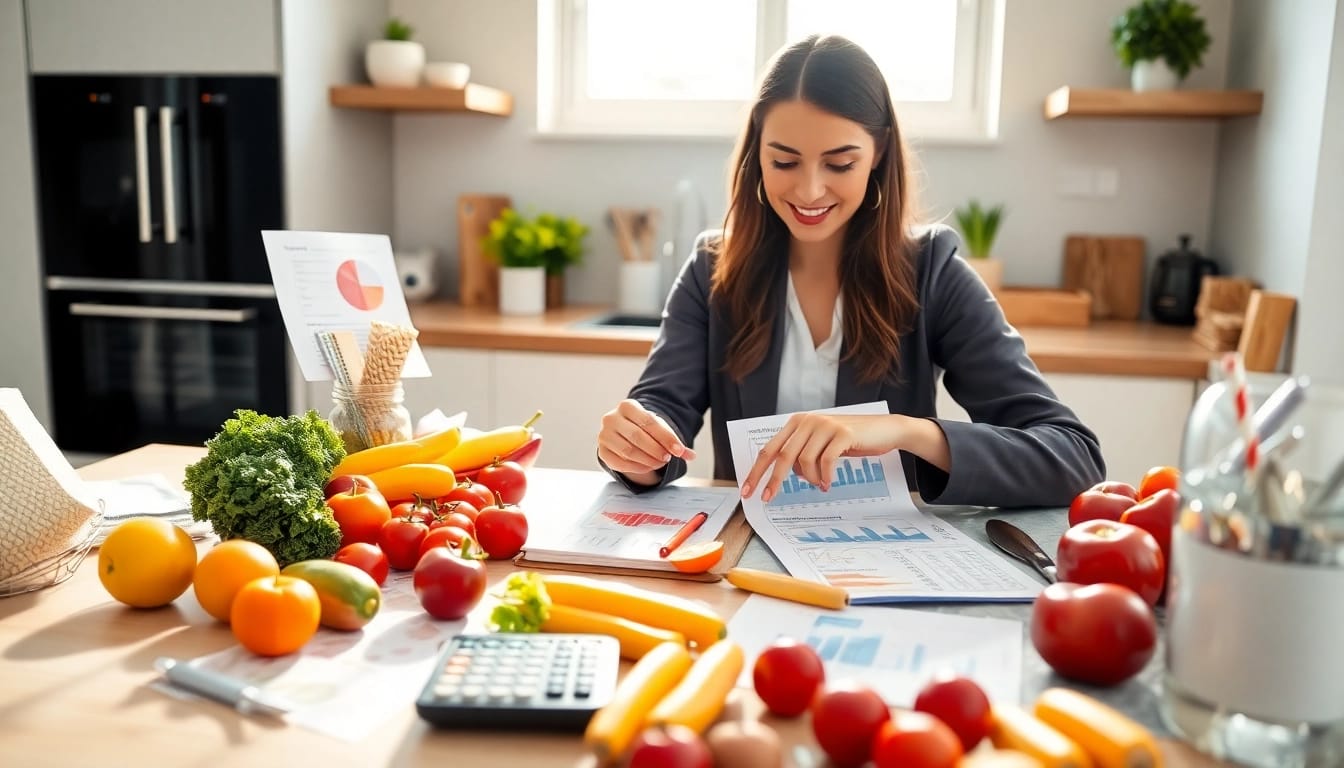 Calculate macronutrients effectively with a macro calculator demonstrated by a professional nutritionist.