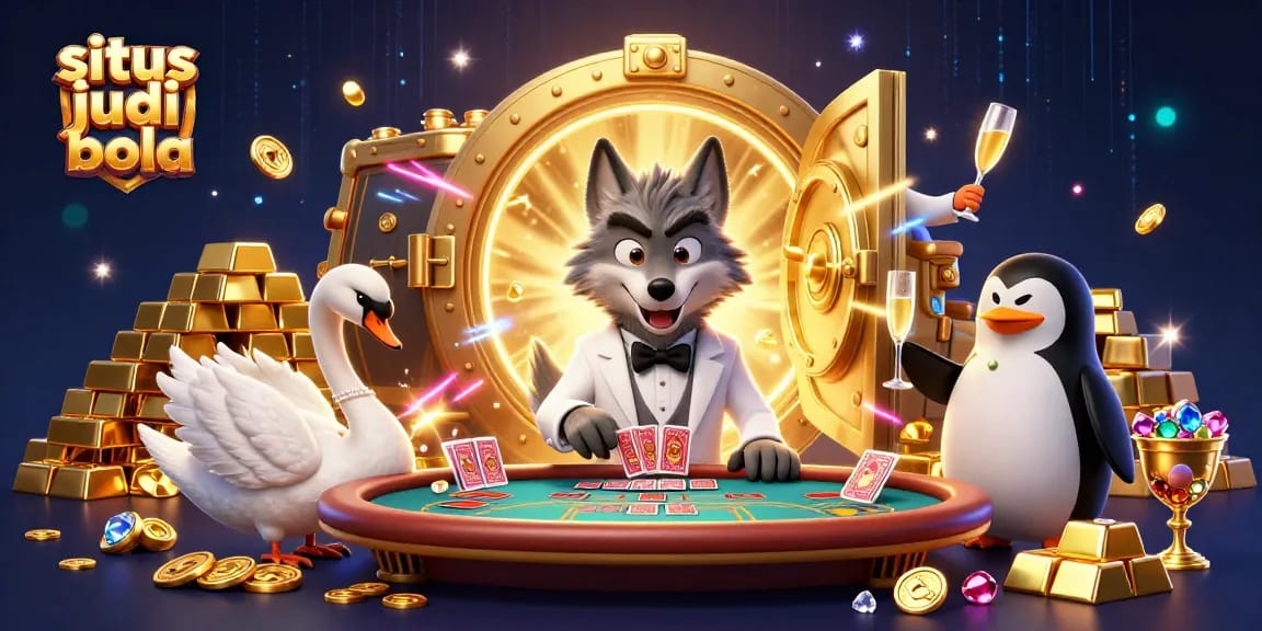 Experience winning at situs judi bola with dynamic scenes of thrilling card games.