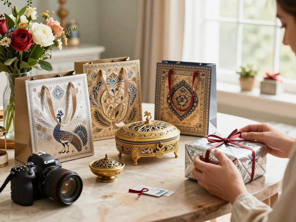 Explore Nandi Gifts' exquisite return gifts online, perfect for weddings and celebrations.
