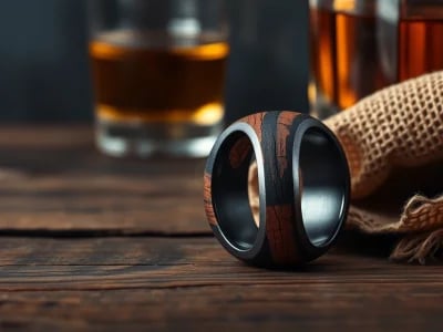 Elegant Whiskey Barrel Wedding Bands: A Unique Symbol of Love