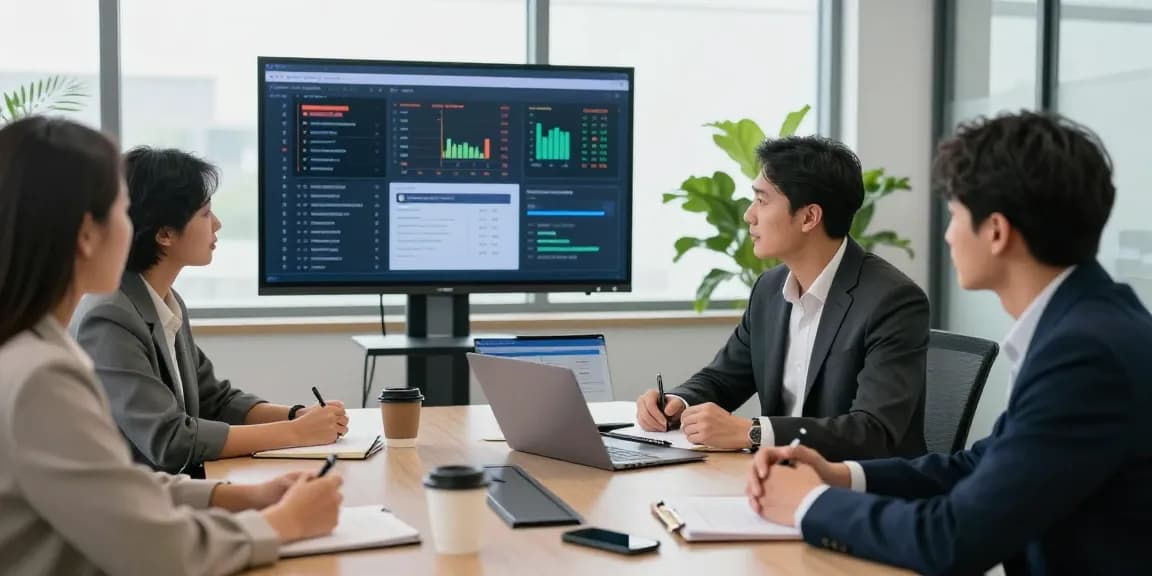 Strategic consultation to recover stolen cryptocurrency in a modern office setting.