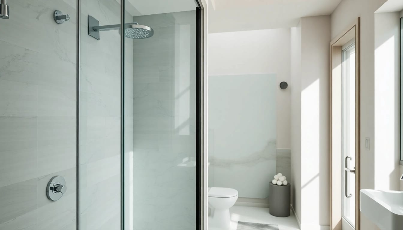 Experience luxury with elegant showers featuring modern designs and a serene atmosphere.