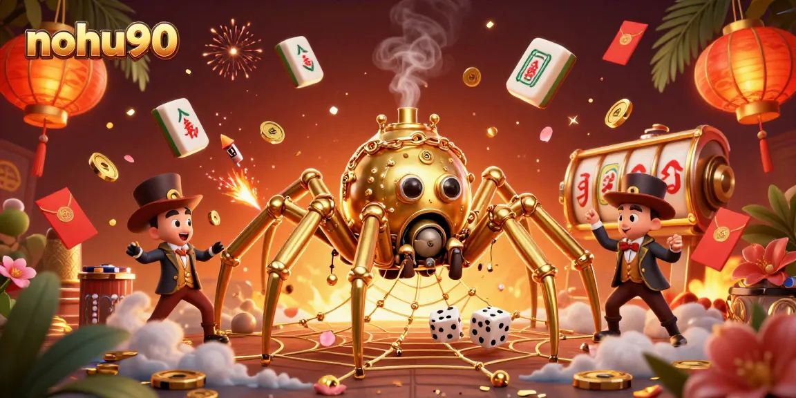 Nohu90 captivates players with intricate steampunk designs and dynamic casino elements.