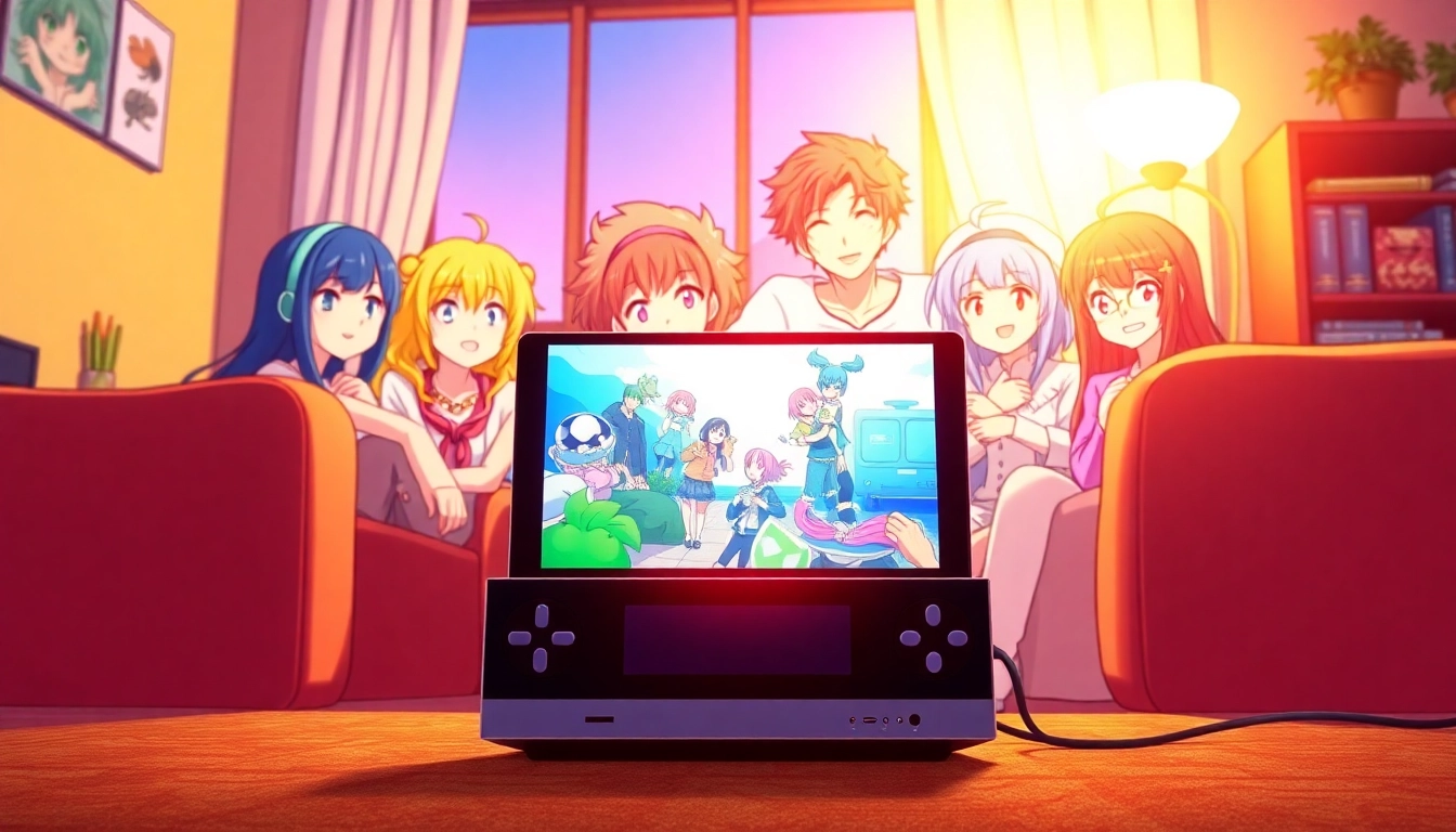 Watch anime series online with engaging characters and a cozy streaming setup.