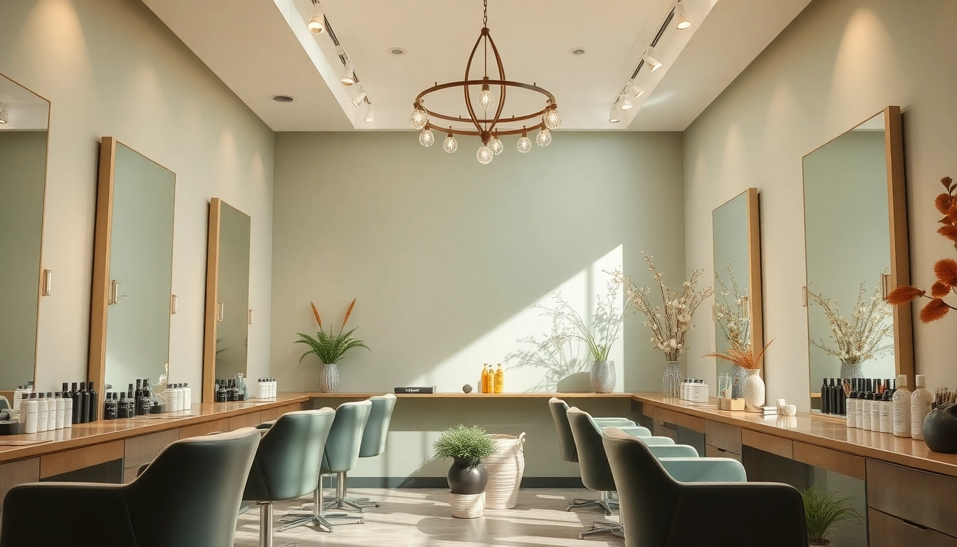 Experience the serene ambiance of Omnia Salon, a premier destination for hair care and beauty.