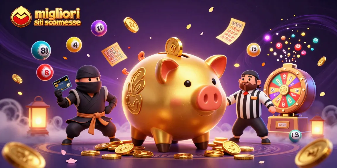 Giocare nei migliori siti scommesse con il personaggio sumo e i suoi avversari in un'illustrazione vivace.