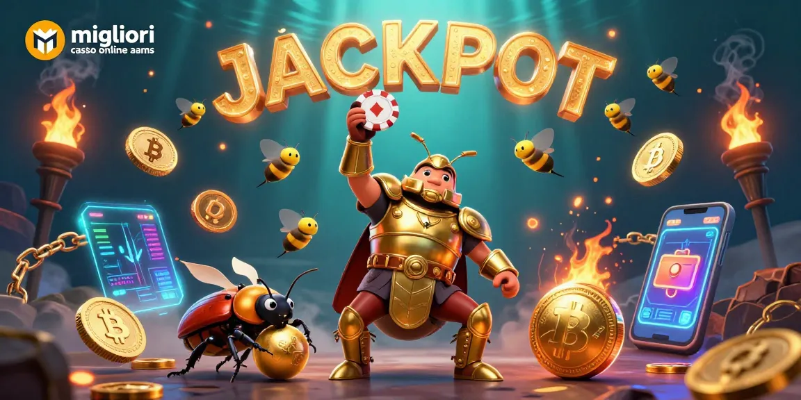 Migliori casino online AAMS con animali cartoon e simboli di gioco nell'illustrazione colorata