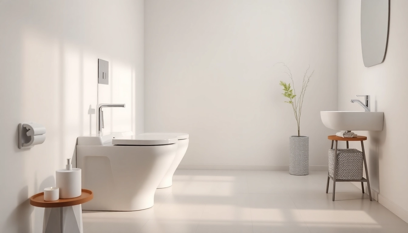 Copri wc elegante in un ambiente bagno moderno, evidenziando design e comodità.