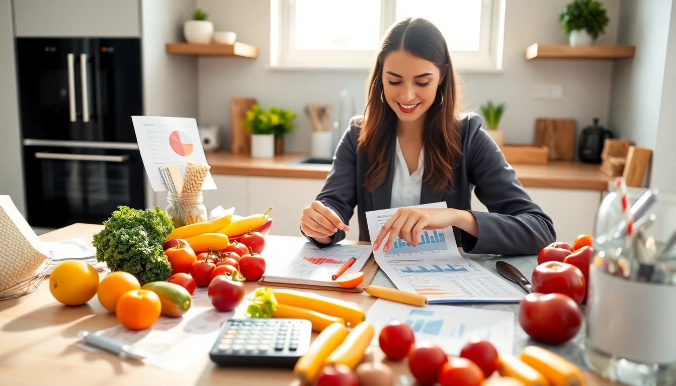 Calculate macronutrients effectively with a macro calculator demonstrated by a professional nutritionist.