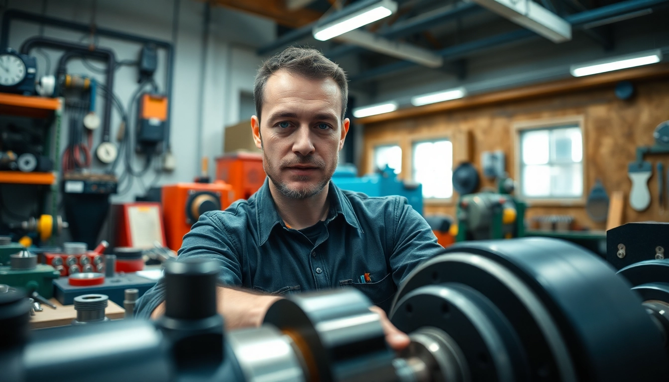 Custom part manufacturer showcasing precision machining in a professional workshop.