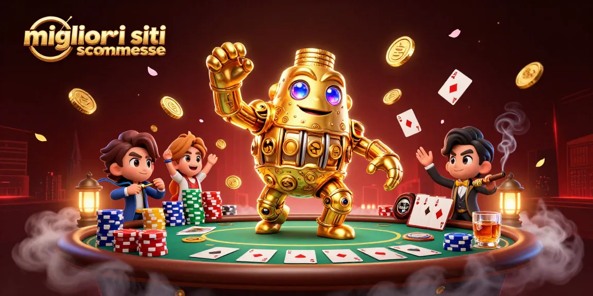 Scopri i migliori siti scommesse attraverso un'illustrazione coinvolgente di giochi e premi.