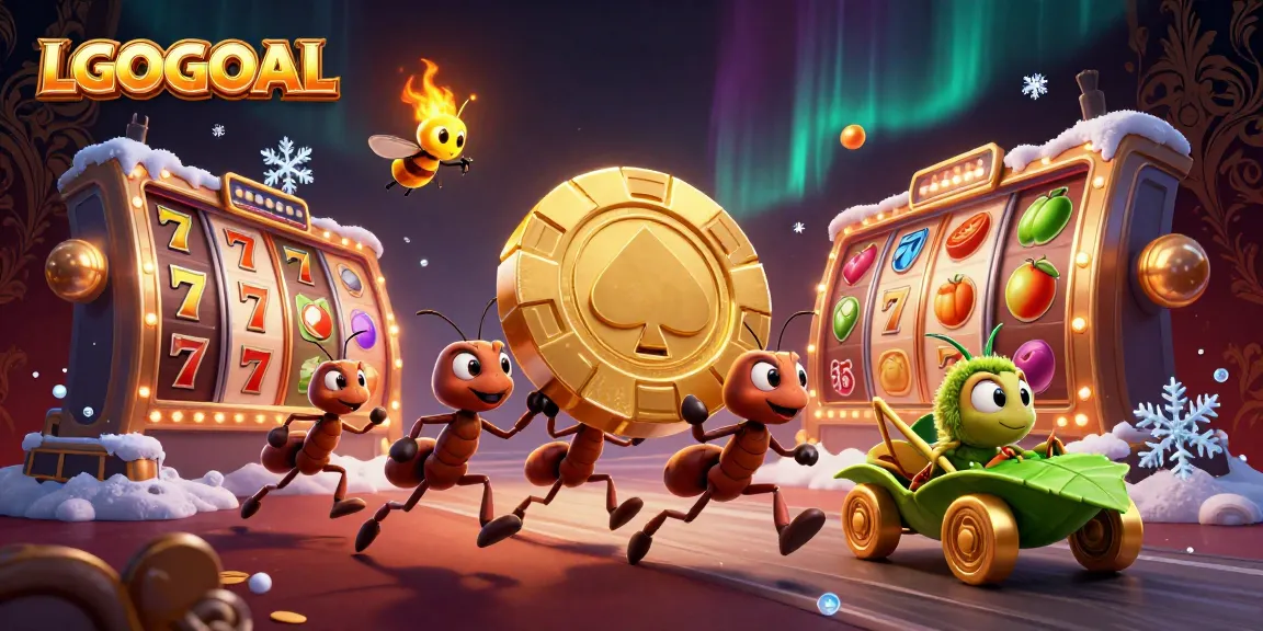 Win big at LGOGOAL with this vibrant 3D illustration featuring an epic casino heist!