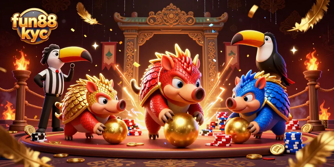 Hành động đầy phấn khích của fun88 kyc với các nhân vật pangolins trong một sòng bạc sống động