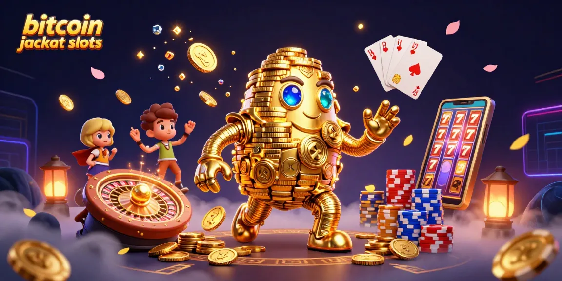 Spin bitcoin jackpot slots with vibrant visuals, showcasing unique golden golem characters.
