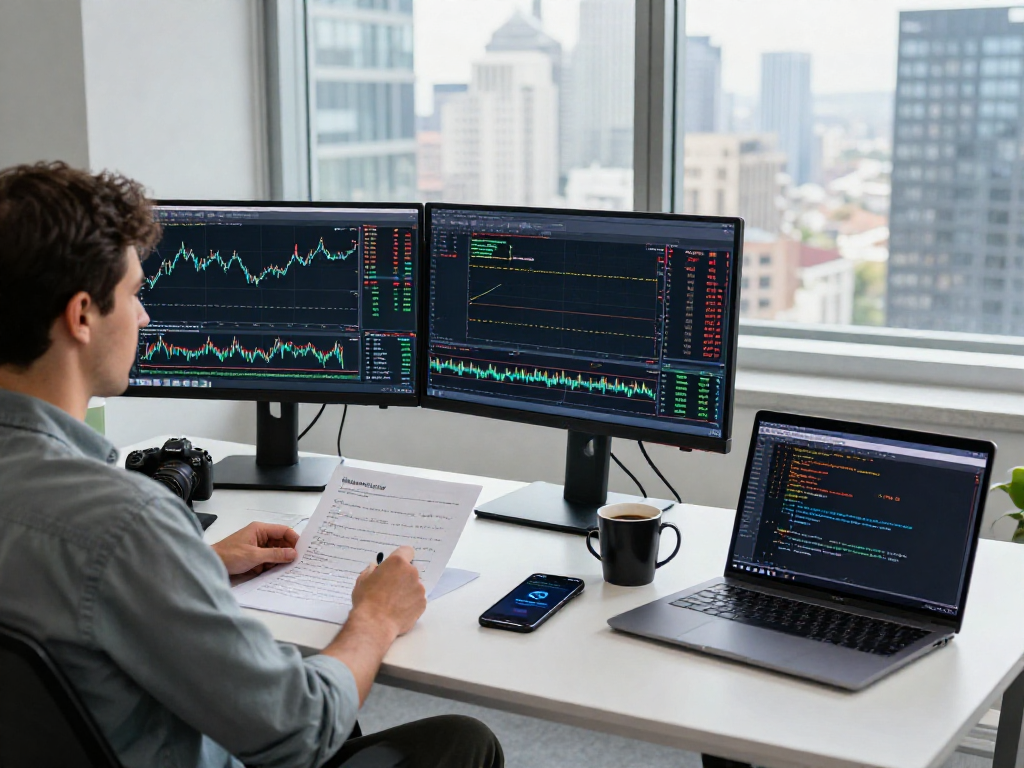 MetaTrader 5 交易界面及市场深度分析的专业金融交易工作区