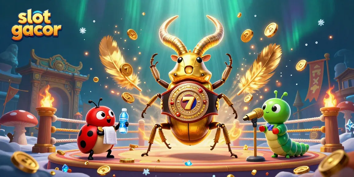 Experience the thrill of slot gacor with a vibrant 3D scene featuring unique gambling characters.
