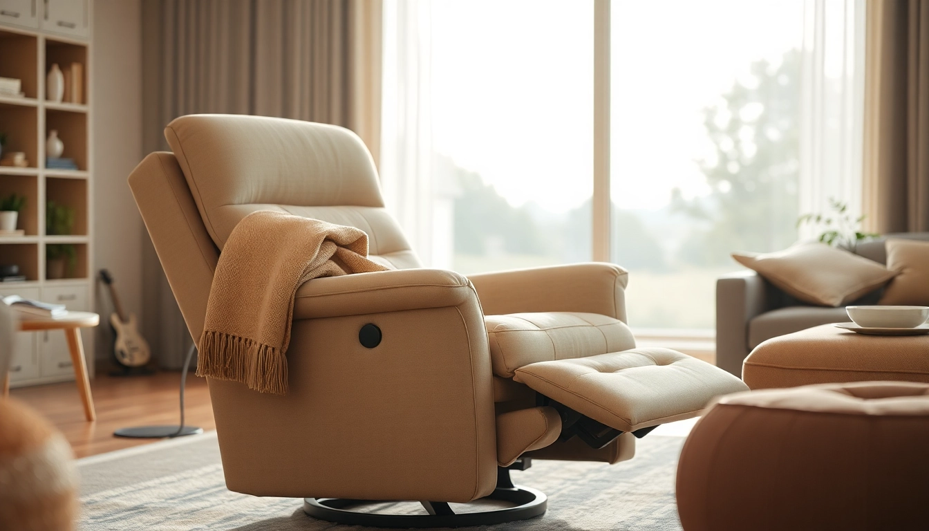 Sleeper lift chair recliner showcased in a cozy setting, emphasizing comfort and modern design.