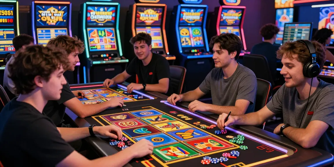 Players enjoying a vibrant gaming experience at garuda303's online slot machines with dynamic visuals and excitement.