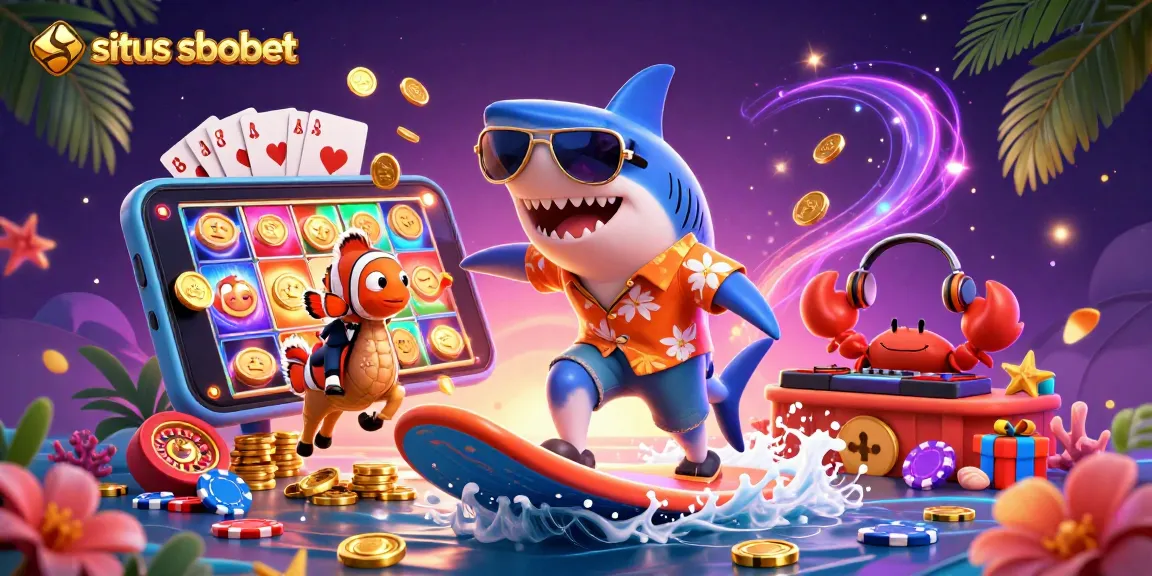 Experience thrilling gaming with situs sbobet featuring vibrant characters in a dynamic casino setting.