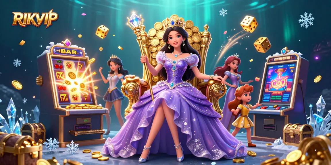 RIKVIP jackpots explode in a vibrant casino scene with stunning visuals and engaging elements.