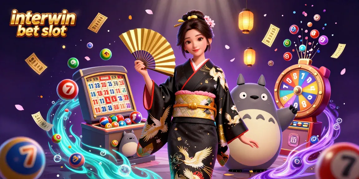 Experience thrilling wins with interwin bet slot in an exciting 3D casino illustration.