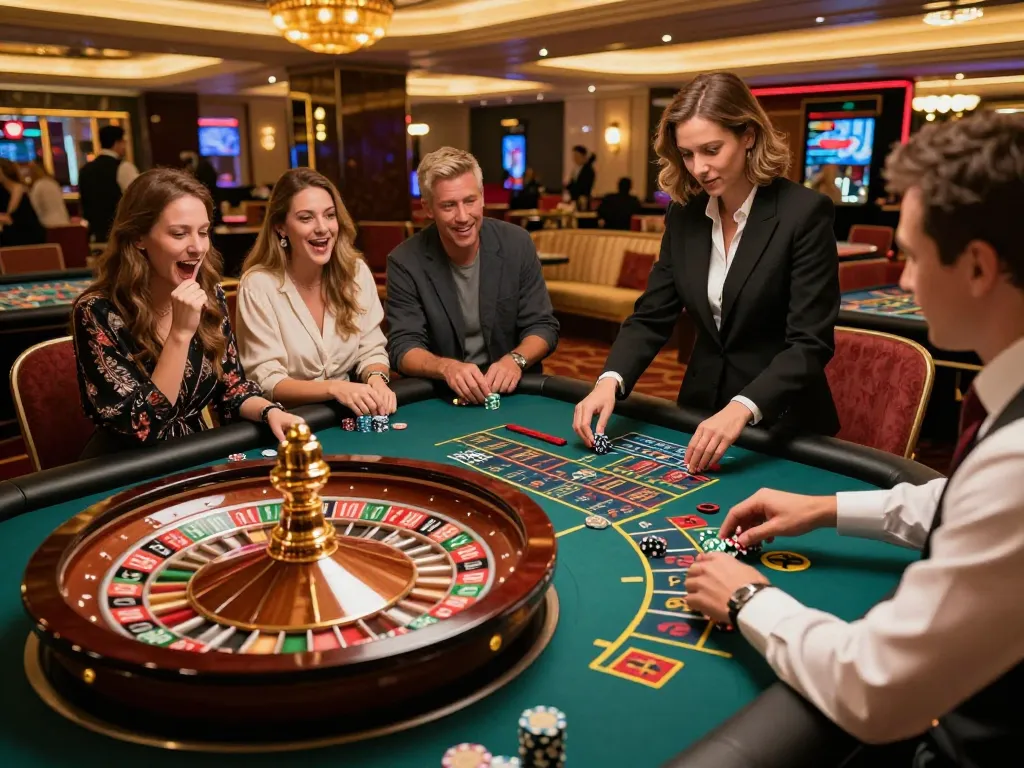 Kèo nhà cái from a high-stakes roulette game showcasing player excitement and dynamic betting action.