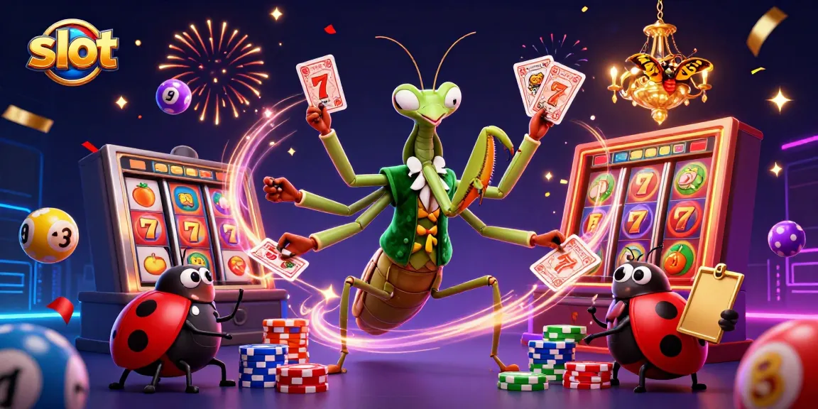 Spin vibrant slot wheels and jackpot rewards with a lively casino scene featuring colorful characters.
