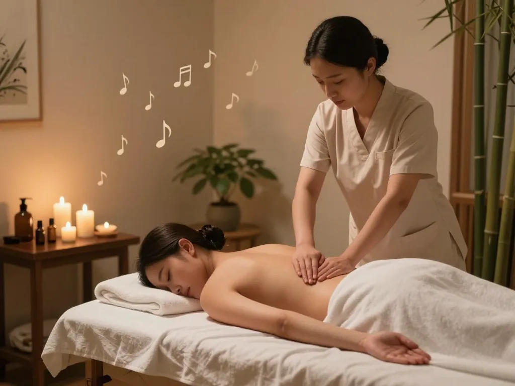 Relaxing Swedish massage session at https://www.makangs.com/ with tranquil atmosphere and skilled therapist.