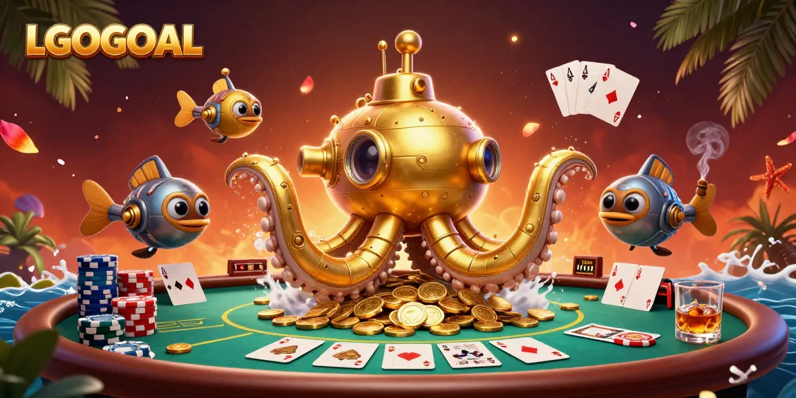 Experience thrilling wins at LGOGOAL with vibrant poker scenes and golden treasures!