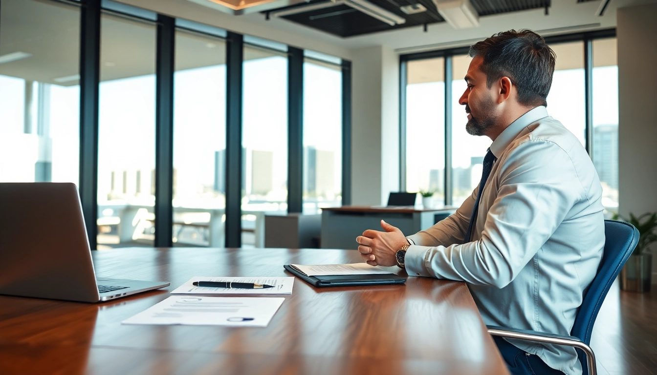 Clearwater truck accident attorney advising a client in a professional office setting.