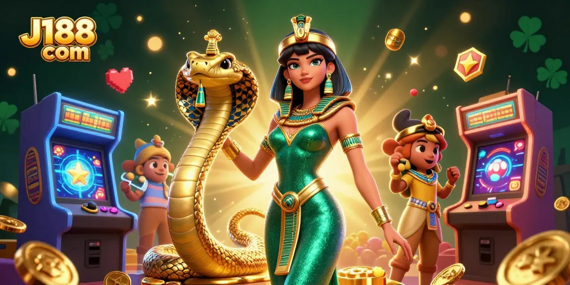 Experience the excitement of J188 com with vibrant casino elements in this captivating 3D illustration.