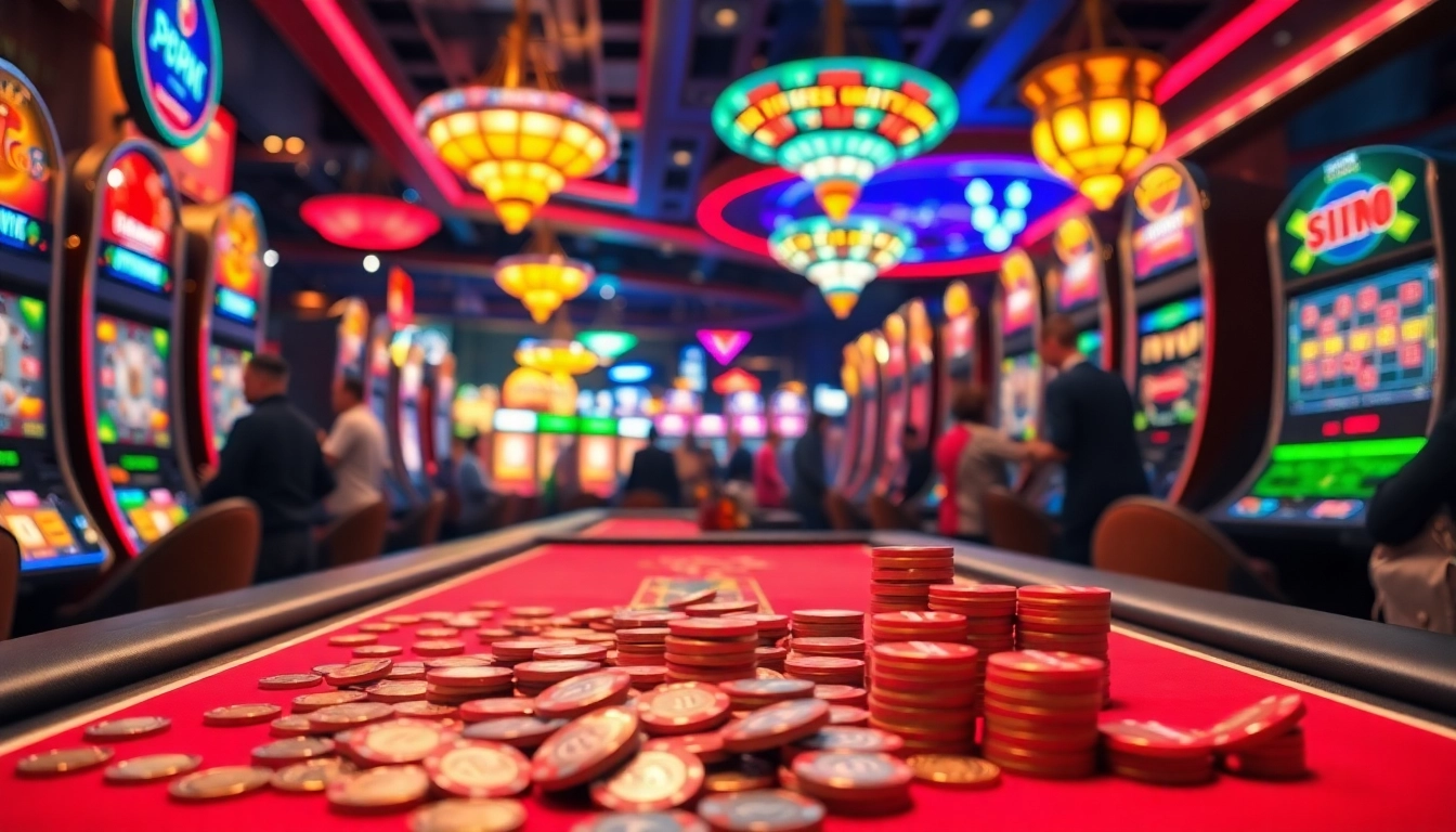 Menangkan Slot Deposit 5k di kasino dengan mesin slot berwarna-warni yang menarik.