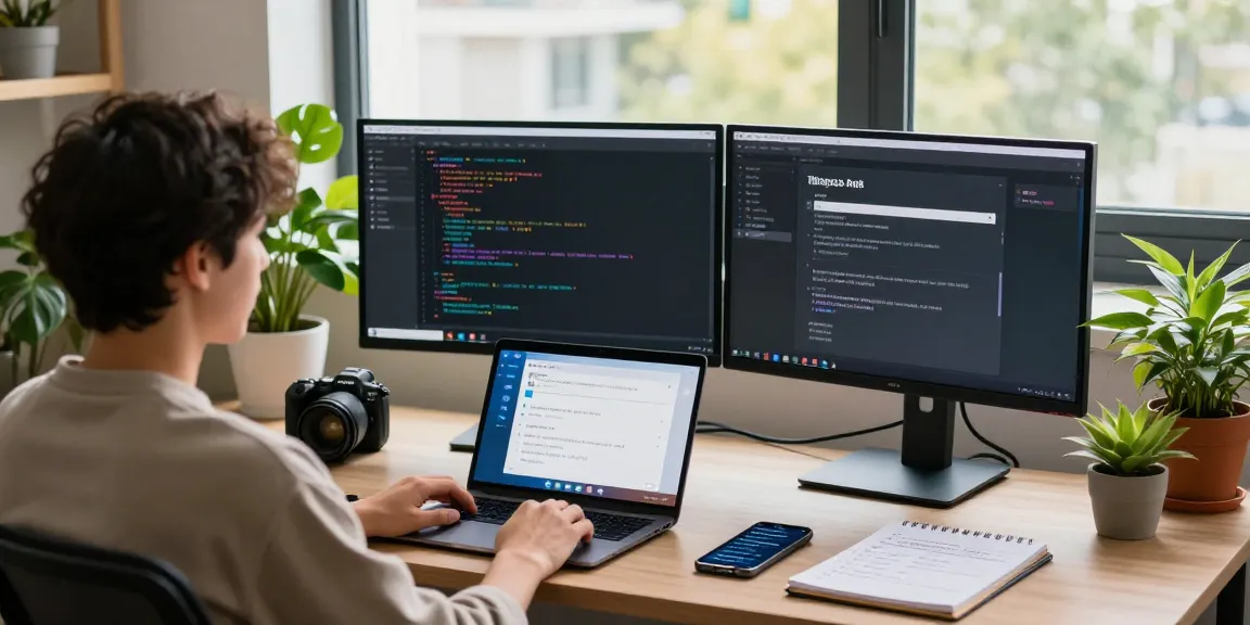 Setting Telegram中文 language preferences on a modern workspace with technology and productivity elements.