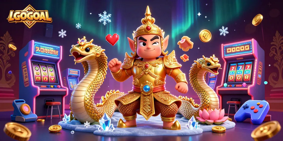 Experience the vibrant thrills of LGOGOAL with festive casino elements and a charming guardian!