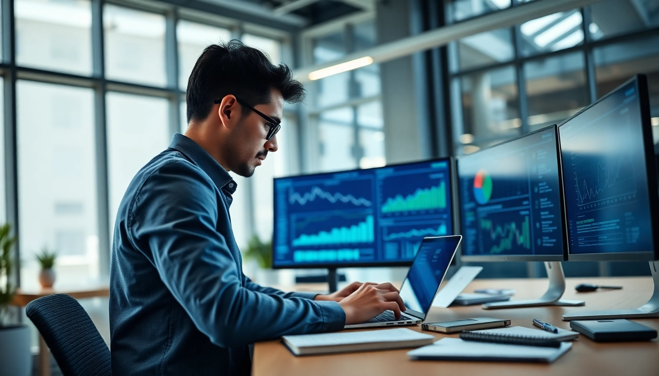 Analyze technology data with a professional expert engaged in modern analytics.