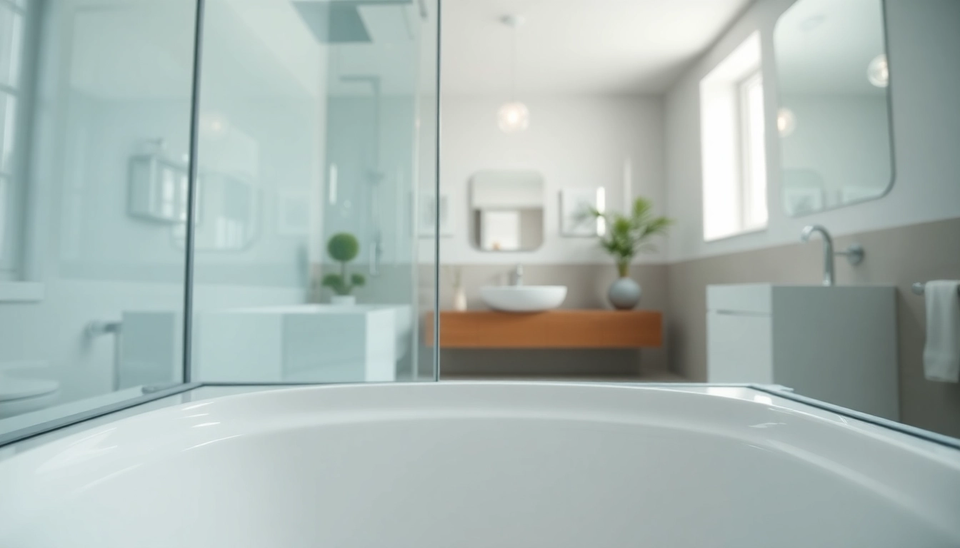 Die sonni Duschkabine in einem eleganten Badezimmer mit minimalistischen Details und lichtdurchflutetem Ambiente.