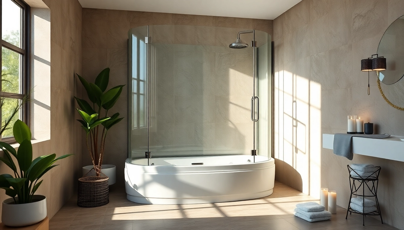 Gestalten Sie Ihr Badezimmer mit der eleganten sonni Duschkabine in Glas.