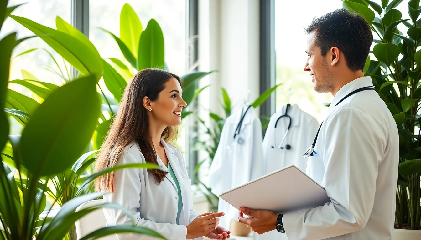 Promote Health consultation with a professional in a calming clinic atmosphere.