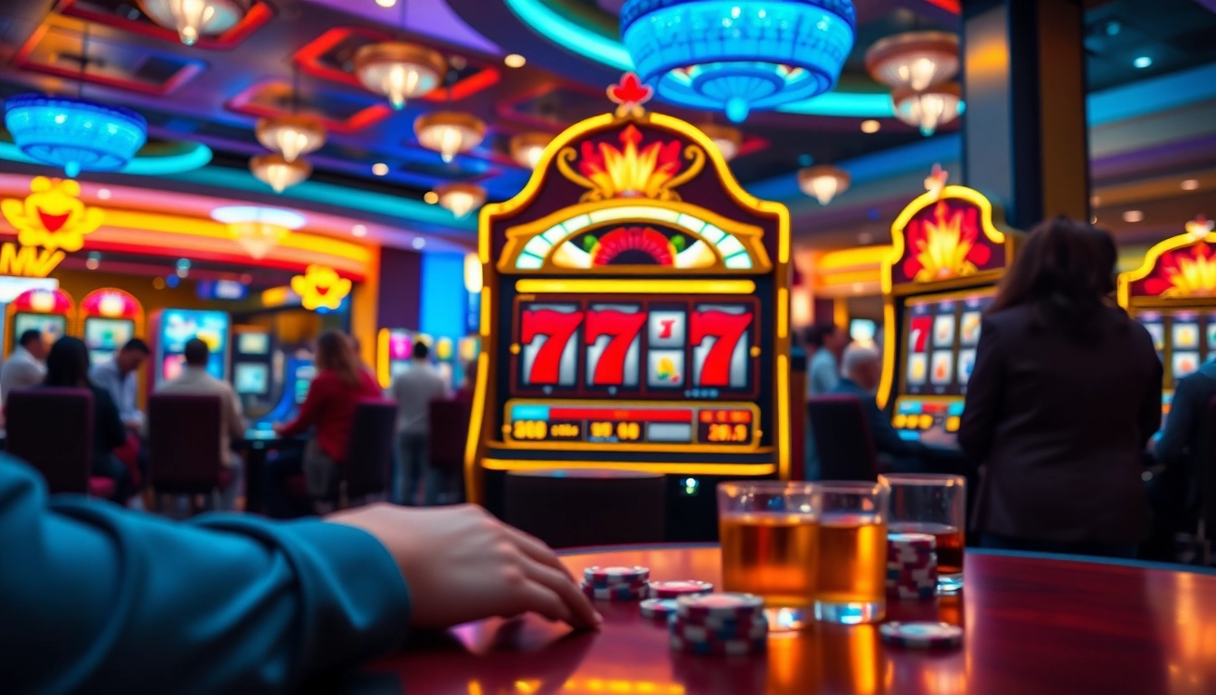 Putar mesin luxury777 slot dengan suasana kasino yang cerah dan menyenangkan.