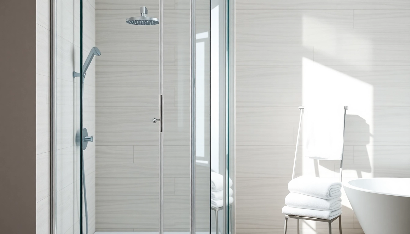 Genießen Sie die elegante sonni Duschkabine mit modernen Glasdetails in einem stilvollen Badezimmer.