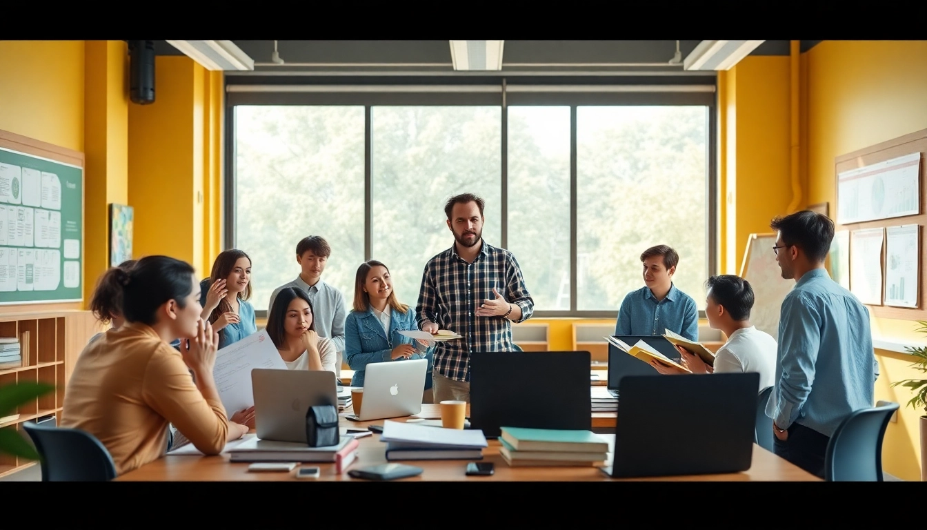 Engaged students in an enriched Education setting, collaborating with diverse learning materials.