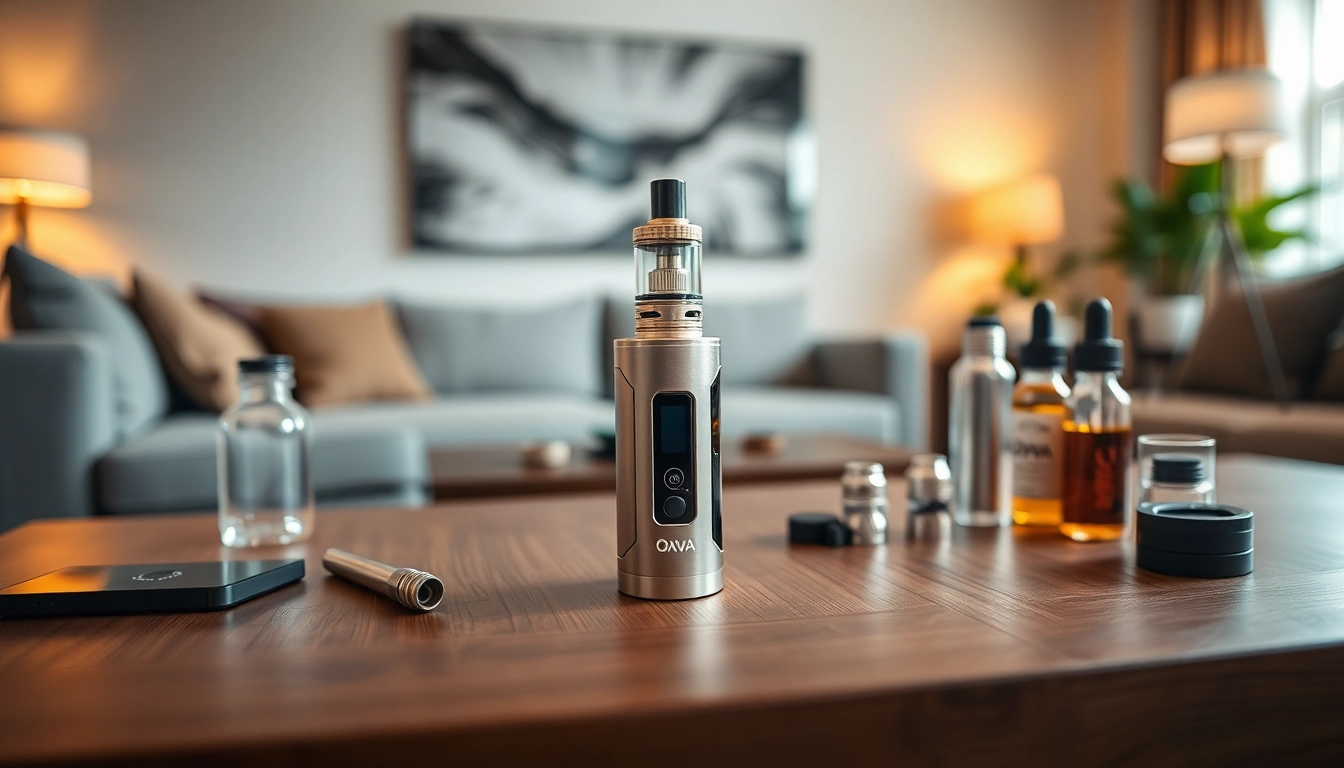 Verschönern Sie Ihre Vaping-Erfahrung mit dem stilvollen Oxva-Gerät und Zubehör.