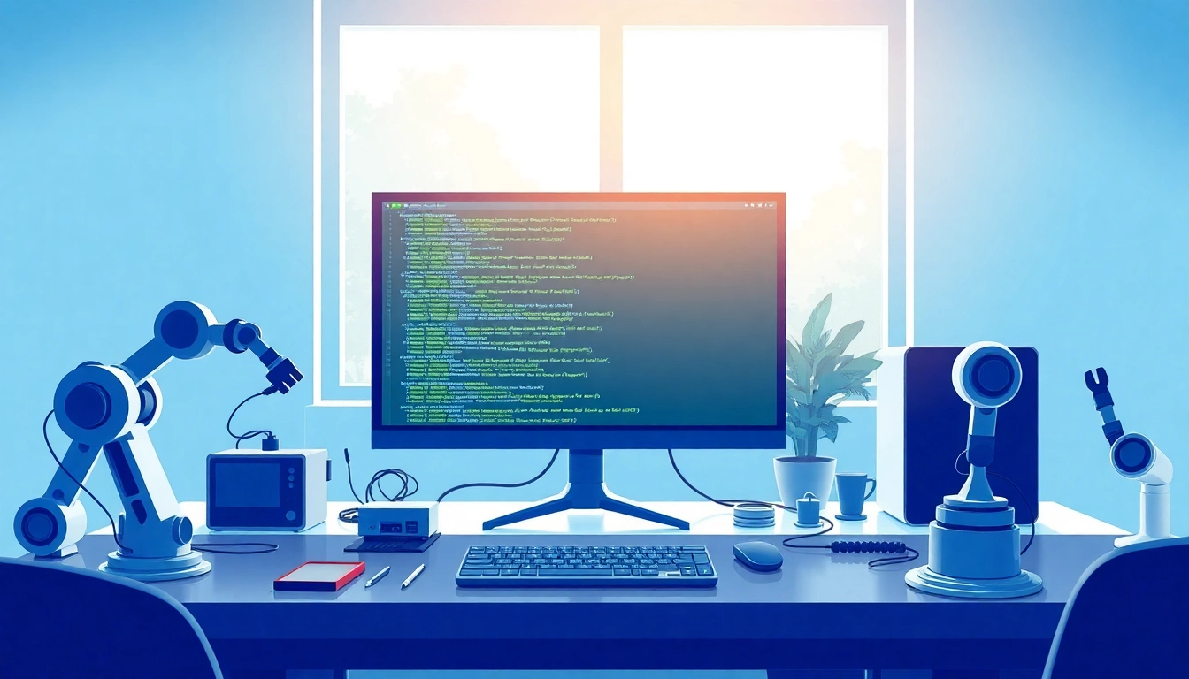 Enhance coding efficiency with T Automation & Scripting tools in a modern workspace.