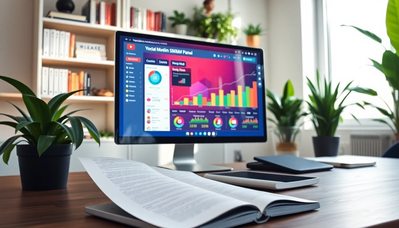 Engage with a professional YouTube SMM panel interface showcasing dynamic analytics and marketing strategies.