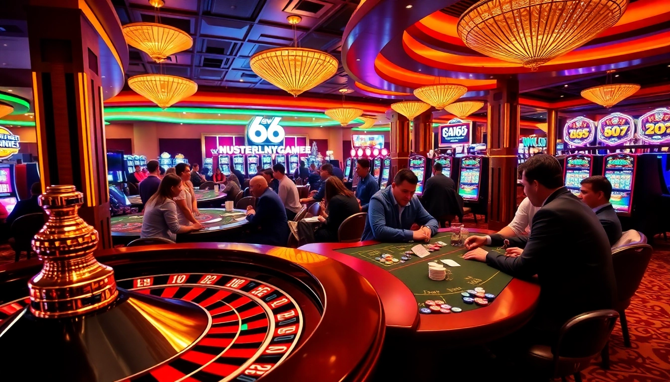 Experience high-stakes excitement at new 66 with vibrant casino tables and thrilling gameplay.