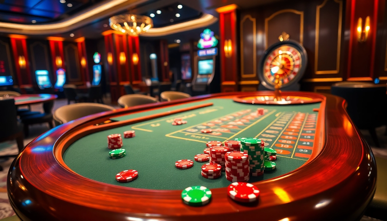 Engaging in high-stakes poker at a w88 casino table with vibrant poker chips.