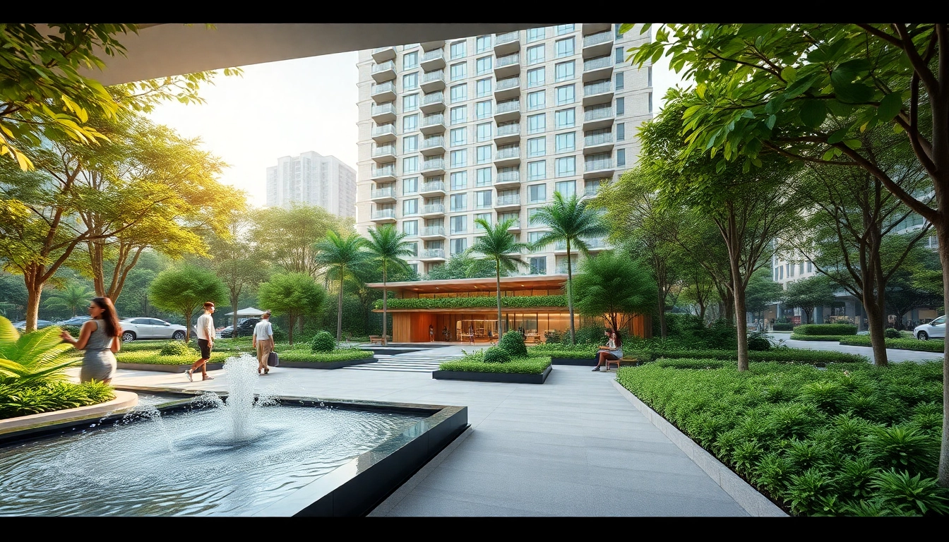Visualize the luxury executive living at Tampines St 95 EC surrounded by modern architecture and greenery.