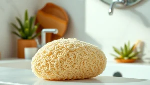 Reveal the benefits of the best back loofah with its natural texture for effective skin exfoliation.